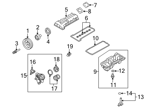 2009 BMW X6 Engine Parts, Mounts, Cylinder Head & Valves, Camshaft & Timing, Oil Pan, Oil Pump, Crankshaft & Bearings, Pistons, Rings & Bearings, Variable Valve Timing Hub Diagram for 11237570107