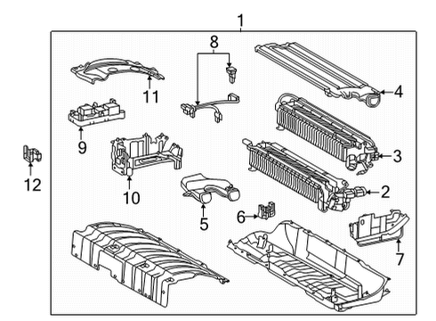 2022 Lexus NX350h Battery STACK SUB-ASSY, HV S Diagram for G9508-78020