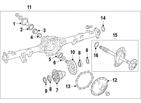 2015 Nissan NV2500 Rear Axle, Differential, Propeller Shaft Shaft Assembly-PROPELLER Diagram for 37000-1PD0A