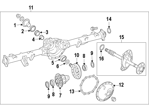 2021 Nissan NV1500 Rear Axle, Differential, Propeller Shaft Shaft Assembly-PROPELLER Diagram for 37000-1PE0A