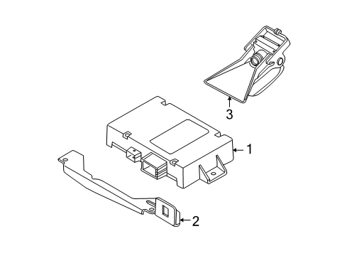 2010 BMW 528i Lane Departure Warning Control Unit, Lane Departure Warning Diagram for 66519181111