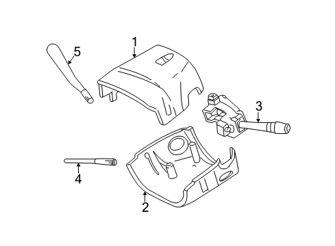 2005 Mercury Sable Switches Shift Lever Diagram for 3F1Z-7210-AA