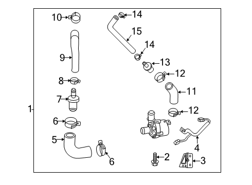 2022 Hyundai Veloster N Water Pump Connector Diagram for 28267-2GTB1