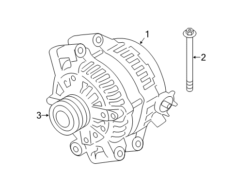 2011 BMW X3 Alternator Alternator Diagram for 12317591529