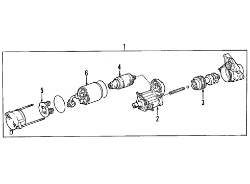 2013 Toyota Tacoma Starter Starter Diagram for 28100-31111