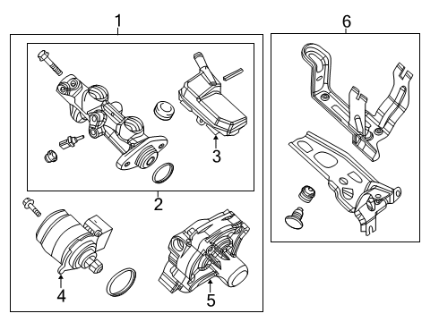 2017 Acura MDX Electrical Components Set, Tmoc Assembly Diagram for 57306-TRX-A03