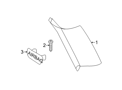 2017 BMW X4 Interior Trim - Quarter Panels Cover Column C Right Diagram for 51437363966