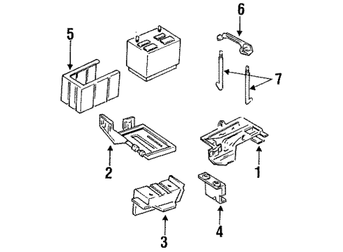1995 Mercury Villager Battery Battery Diagram for BXT-35-A