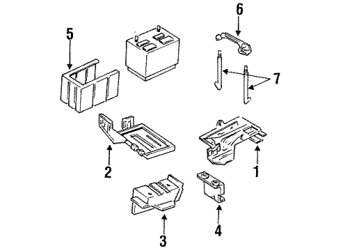 1995 Mercury Villager Battery Negative Cable Diagram for F3XY-14301-A