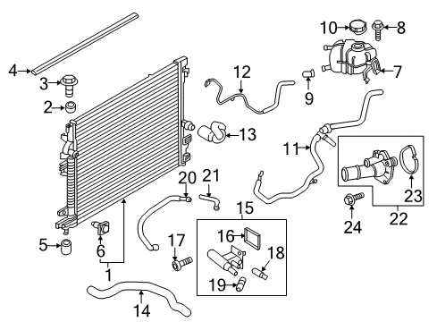 2016 Ford Edge Powertrain Control Reservoir Diagram for F2GZ-8A080-A