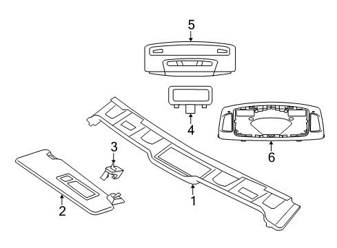 2020 BMW 430i xDrive Interior Trim - Roof Cover, Windscreen Panel, Top Diagram for 51447328736