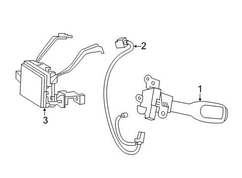 2015 Toyota Camry Cruise Control System Sensor Diagram for 88210-33090