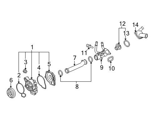 2014 Chevrolet Captiva Sport Cooling System, Radiator, Water Pump, Cooling Fan Resistor Bolt Diagram for 89019140