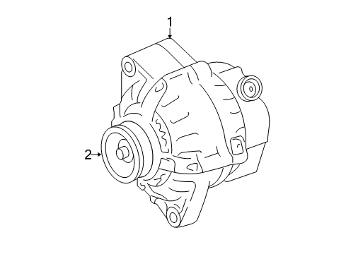 2018 Toyota RAV4 Alternator Alternator Diagram for 27060-0V250