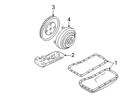 2002 Ford Focus Clutch & Flywheel Pressure Plate Diagram for YS4Z-7563-RB