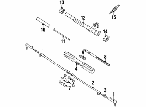 1987 Buick Skylark P/S Pump & Hoses, Steering Column, Steering Gear & Linkage Insulator, Steering Gear(LH) Diagram for 7847006