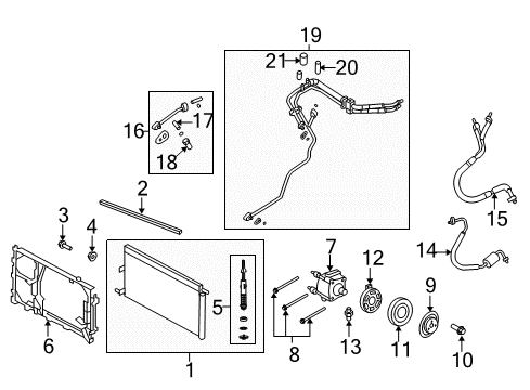 2014 Lincoln Navigator Air Conditioner AC Line Diagram for CL1Z-19E558-A