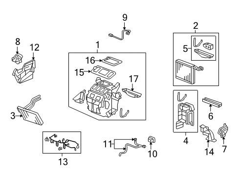 2011 Honda CR-V Switches & Sensors Sub-Harness, Air Conditioner Diagram for 80650-SWA-A00