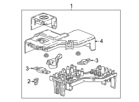 2021 Cadillac XT6 Fuse & Relay Fuse & Relay Box Diagram for 84516217