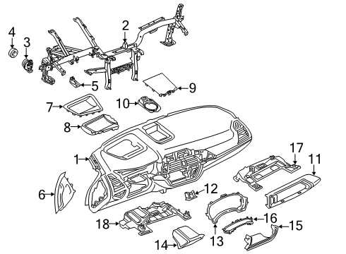 2022 BMW X4 Instrument Panel COVER, DASHBOARD, RIGHT Diagram for 51456817878