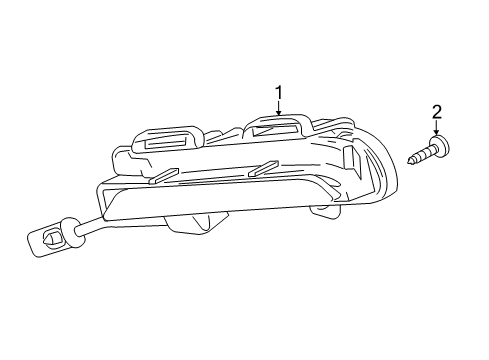 2016 Chevrolet Cruze Daytime Running Lamp Components Daytime Run Lamp Diagram for 42340863