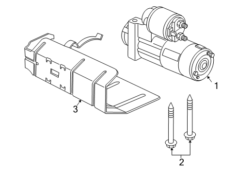 2005 Pontiac GTO Starter Starter Diagram for 92169668