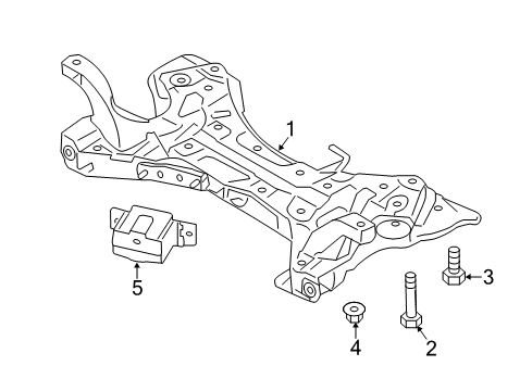2014 Hyundai Sonata Suspension Mounting - Front Damper-Dynamic Diagram for 62499-2T100