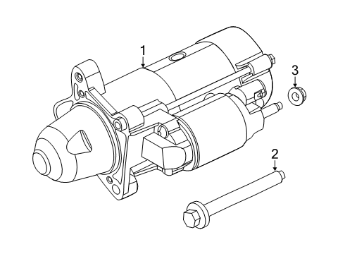 2022 Jeep Cherokee Starter Engine Starter Diagram for 56029737AA