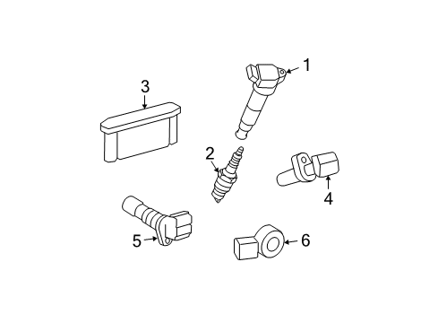 2010 Lexus IS250 Powertrain Control Engine Control Computer Diagram for 89661-53E42