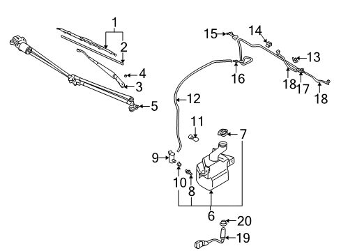 2001 Chrysler Sebring Wiper & Washer Components Sensor-Washer Fluid Level Diagram for 4882797