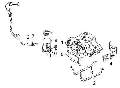 2001 Chrysler 300M Senders MODUL Kit-Fuel PUMP/LEVEL Unit Diagram for RL019003AB