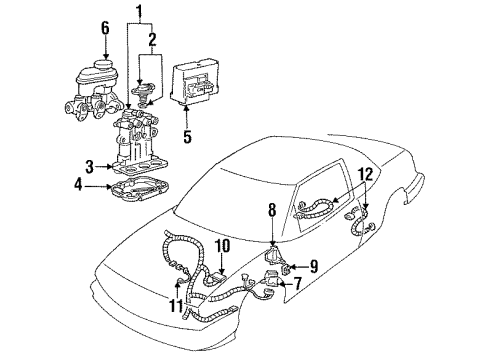 1993 Chevrolet Lumina Fuel Supply Pump Asm, Fuel Diagram for 25117387