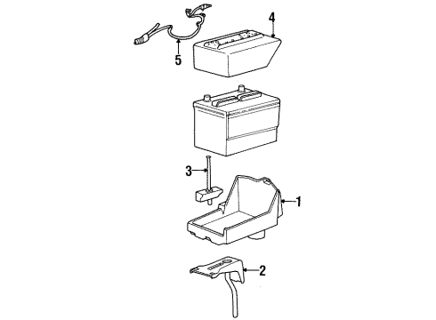 1999 Ford Taurus Battery Negative Cable Diagram for F6DZ-14301-CD