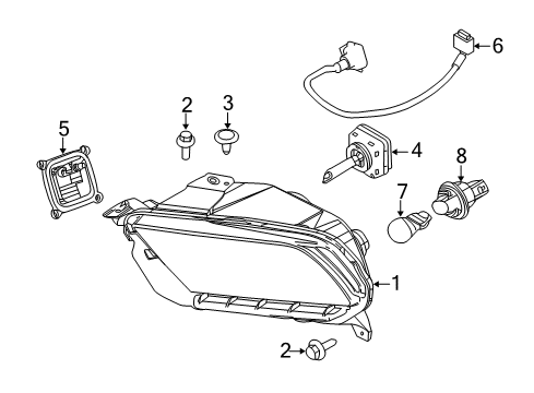 2014 Ford Mustang Headlamps Wire Diagram for DR3Z-13A006-A