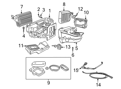 2000 Plymouth Neon Switches & Sensors Stud-A/C Heater Housing Diagram for 4734392