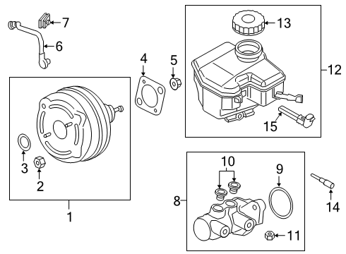 2022 BMW Z4 Components On Dash Panel REPAIR KIT BRAKE MASTER CYLI Diagram for 34336892205