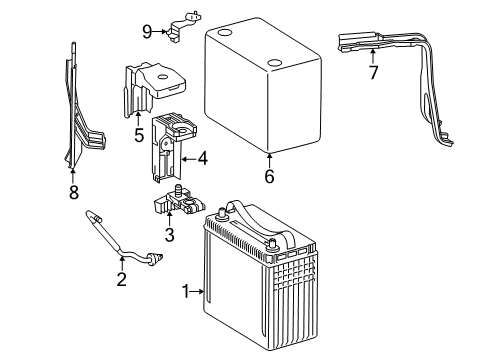 2016 Toyota Prius C Battery Battery Diagram for 28800-21181