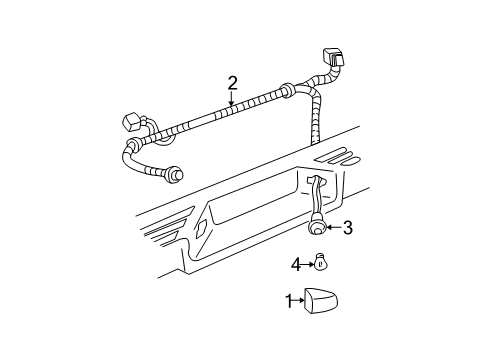 2007 GMC Sierra 2500 HD Bulbs License Lamp Diagram for 22794700