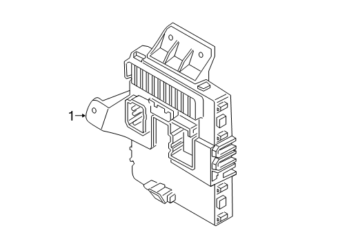 2021 Hyundai Santa Fe Electrical Components JUNCTION BOX ASSY-I/PNL Diagram for 91950-CL040