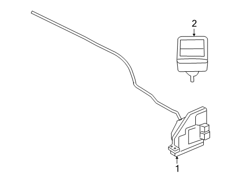 2007 Ford Explorer Keyless Entry Components Control Module Diagram for 7L2Z-15604-HA