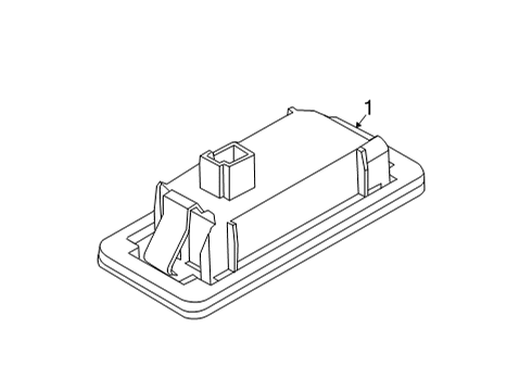 2022 BMW M235i xDrive Gran Coupe License Lamps LICENSE PLATE LAMP, LED Diagram for 63269481841
