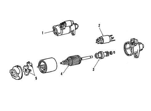 2009 Toyota Yaris Starter Solenoid Diagram for 28150-21020