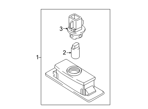 2018 Hyundai Sonata Bulbs Side Repeater Bulb Holder Assembly Diagram for 92350-4H000