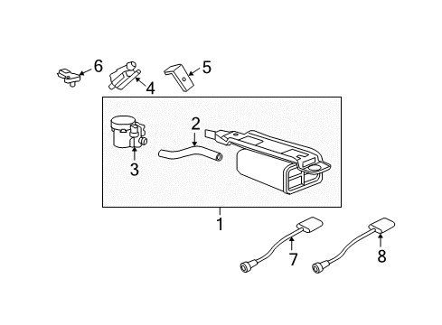 2010 Chevrolet Camaro Emission Components Sensor Asm-Fuel Pressure Diagram for 92239823