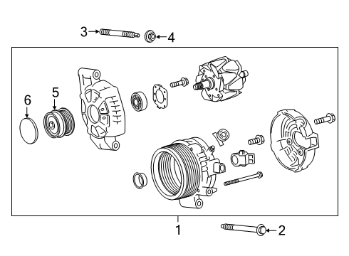 2021 Toyota Corolla Alternator Alternator Diagram for 27060-0T480