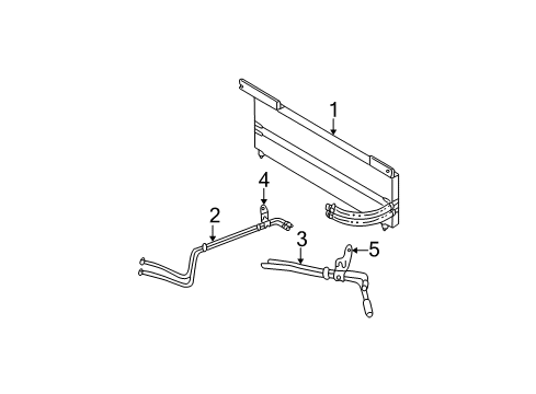 2003 Ford Explorer Oil Cooler Oil Cooler Diagram for 4L2Z-7A095-BA