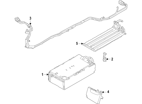 2021 BMW 330e xDrive Battery HIGH-VOLTAGE CABLE SET FOR H Diagram for 61129426351