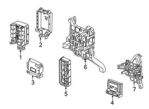 2020 GMC Sierra 3500 HD Instruments & Gauges Upper Cover Diagram for 84223919