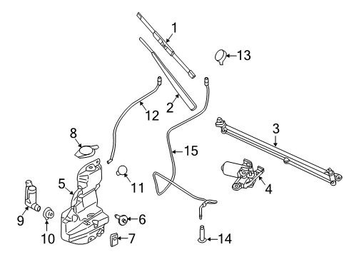 2017 Ford F-150 Wiper & Washer Components Washer Reservoir Diagram for FL3Z-17618-B