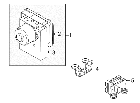 2010 Ford Transit Connect Anti-Lock Brakes Sensor Diagram for 6G9Z-14B296-A